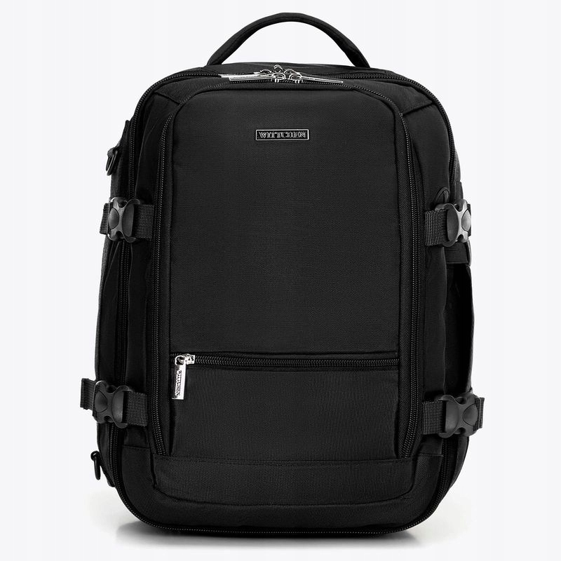 Plecak Wittchen Bagaż Podręczny 40x30x20 29-3P-000-10B Czarny Poszerzony