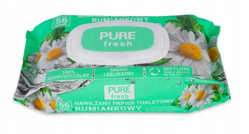 

Pure Fresh Nawilżany papier toaletowy rumiankowy