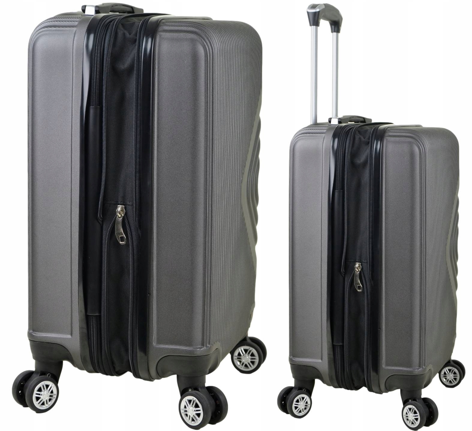 Walizka kabinowa na kółkach z poszerzeniem firmy SunBag model Apus 8082 Ex