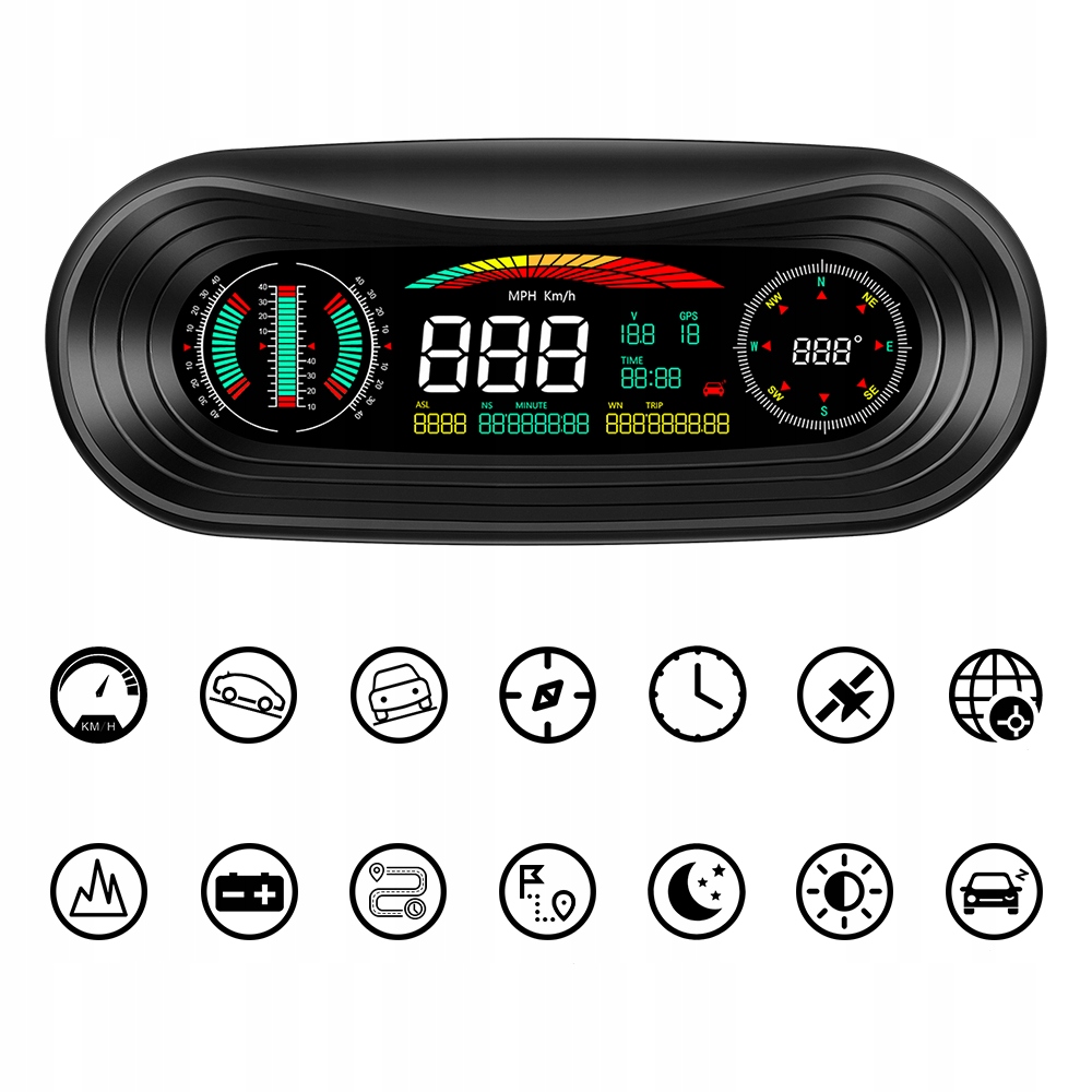 POCHYŁOMIERZ PRZECHYŁOMIERZ OFFROAD KOMPAS GPS 4x4