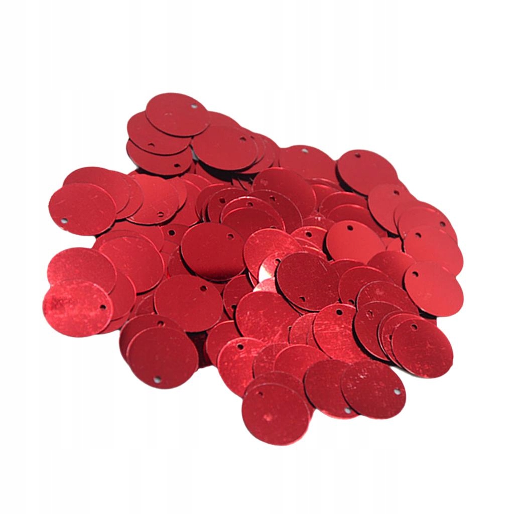 Sewing Craft Loose Sequins Red Gold Colorful Kolor dominujący bezbarwny