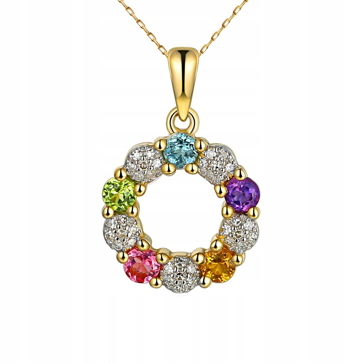 Zlatý přívěsek Au 585 s diamanty P85272Y