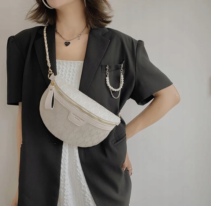 SASZETKA NERKA DAMSKA TOREBKA LISTONOSZKA BIAŁA CROSSBODY BIODRÓWKA Kod producenta 1150040607