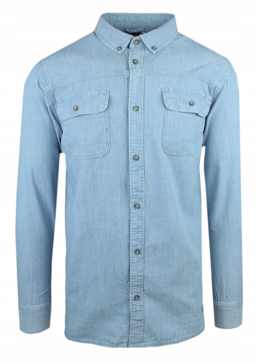 Víkendová košile ze světlého denimu, jednoduchý Střih – Pako Jeans – XXL