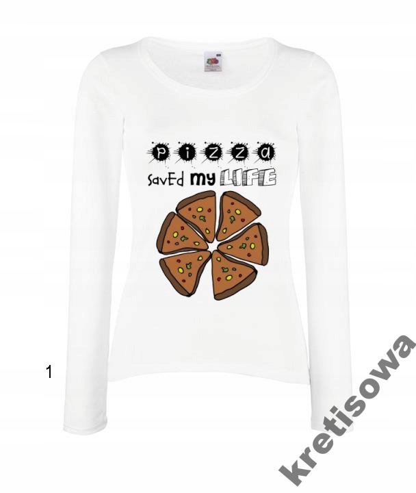 

Bluzka Damska Dla Miłośników Pizzy Pizza Rozmiary