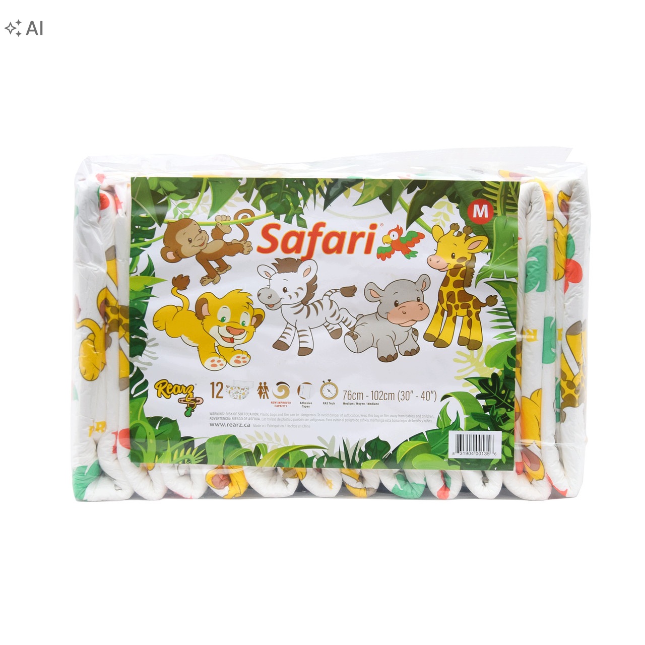 Rearz Safari Plastic 11000ml XL 90-120 cm Abdl