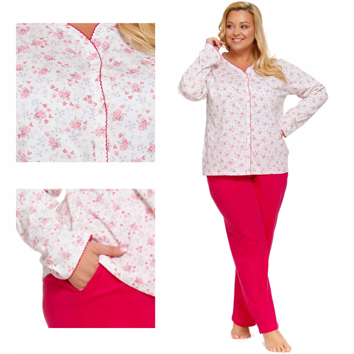 Doctor Nap pyžamo Pm 5282 viva magenta XL