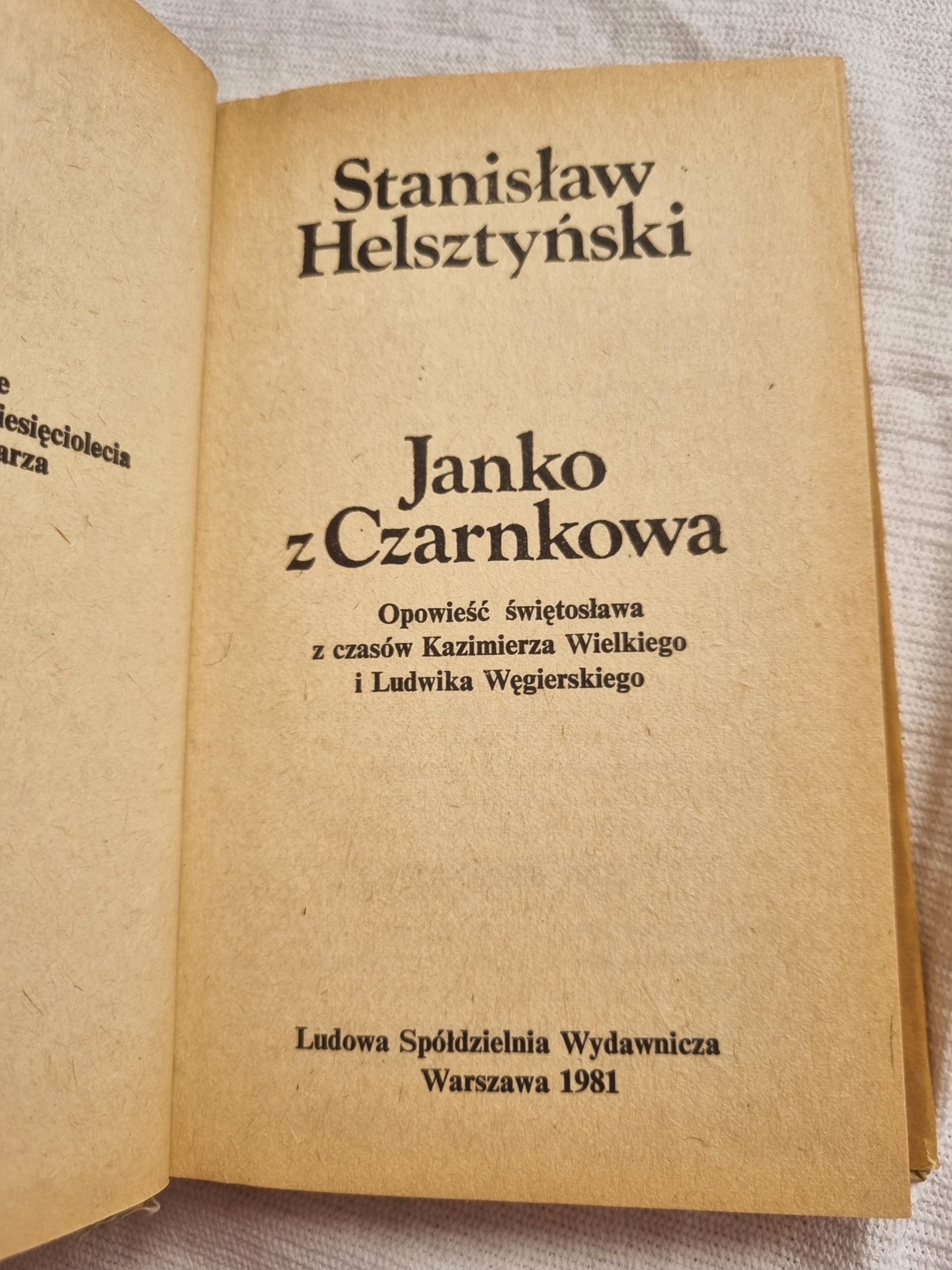 JANKO Z CZARNKOWA. OPOWIEŚĆ ŚWIĘTOSŁAWA /91 ISBN 9788320533026