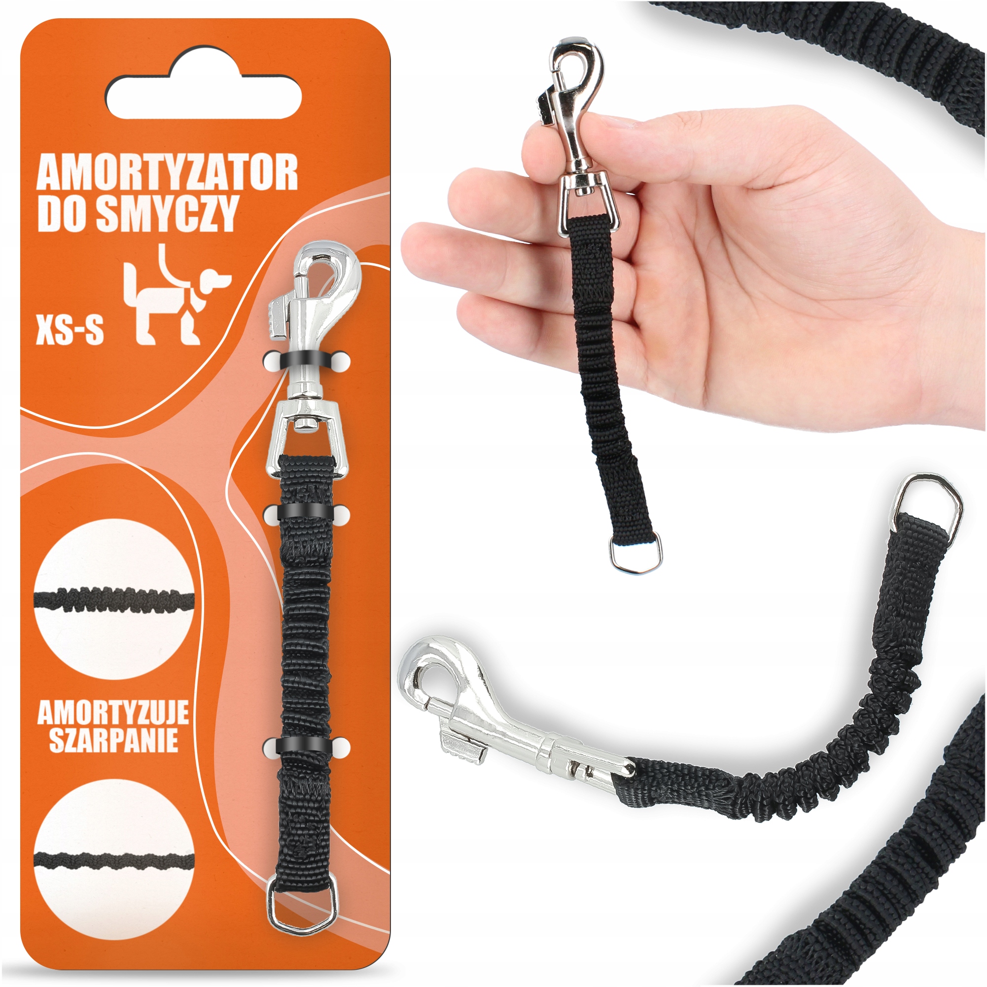 

Mocny Amortyzator do Smyczy Tresury Małego Psa Xs