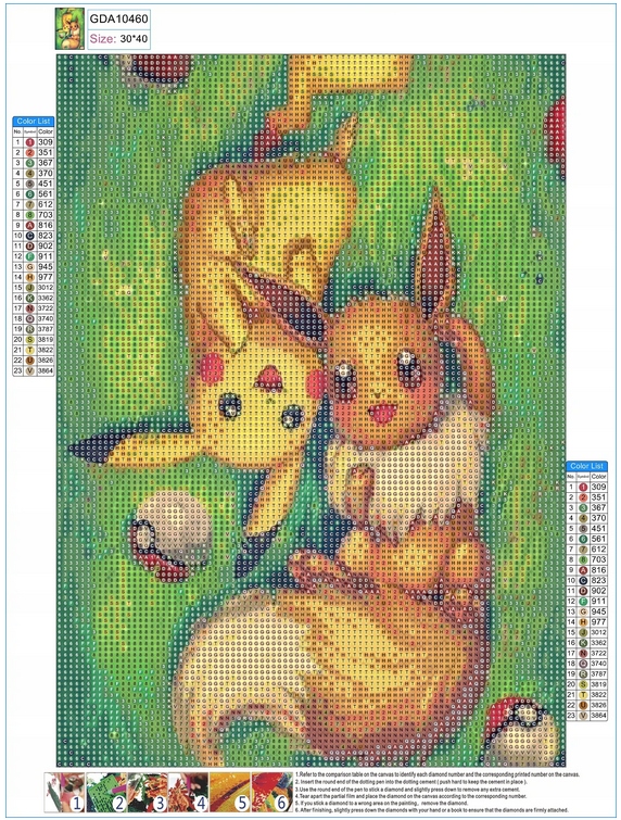 Pikachu Diamond Painting by desbrina on DeviantArt