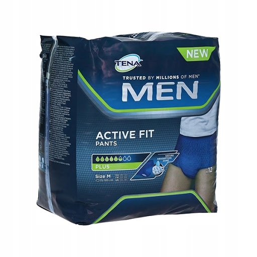 

Majtki chłonne Tena Men Pants Plus rozmiar M-12szt
