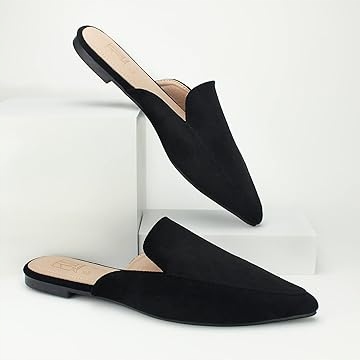 KLAPKI DAMSKIE WYGODNE ELEGANCKIE WSUWANE W SZPIC CZARNE 36 Marka inna