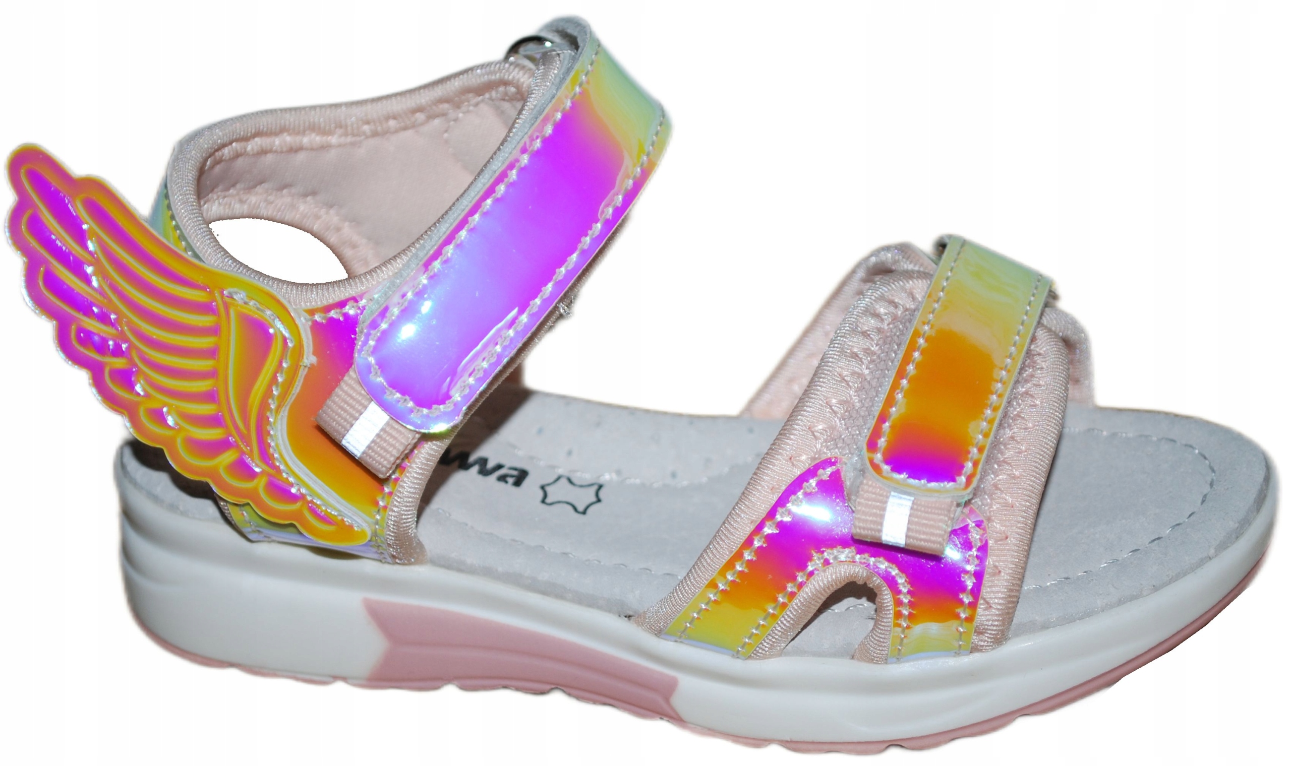 

Aniołek Hologram Różowe Sandałki r.31 19,7cm