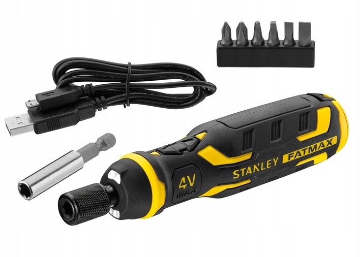 Stanley Wkrętak akumulatorowy 4V Fatmax z bitami