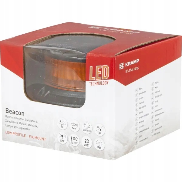 LAMPA OSTRZEGAWCZA LED KRAMP 23W 9 PROGRAMÓW SYNC Producent części Kramp