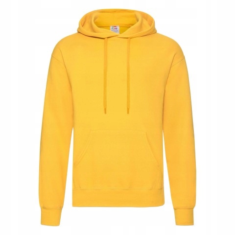 Pánská mikina s kapucí Hooded Sweat Fruit of the Loom Tmavě žlutá XXL