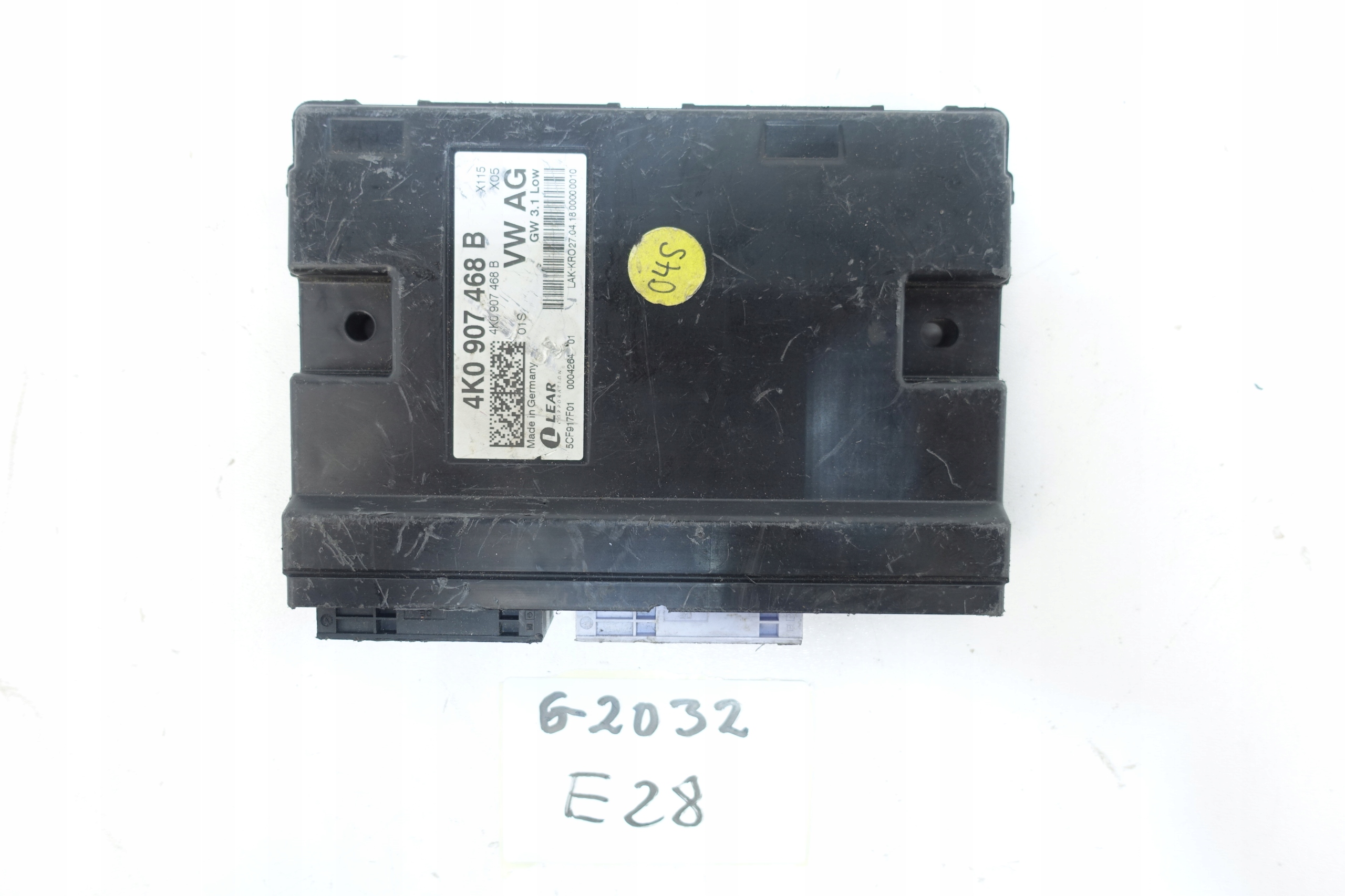 VW SKODA AUDI SEAT control unit module GATEWAY 4K0907468B
