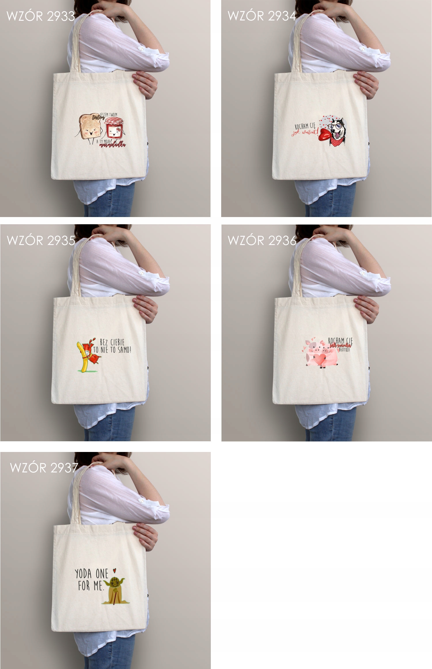 Eko Torba z nadrukiem PREZENT na WALENTYNKI Rodzaj torba