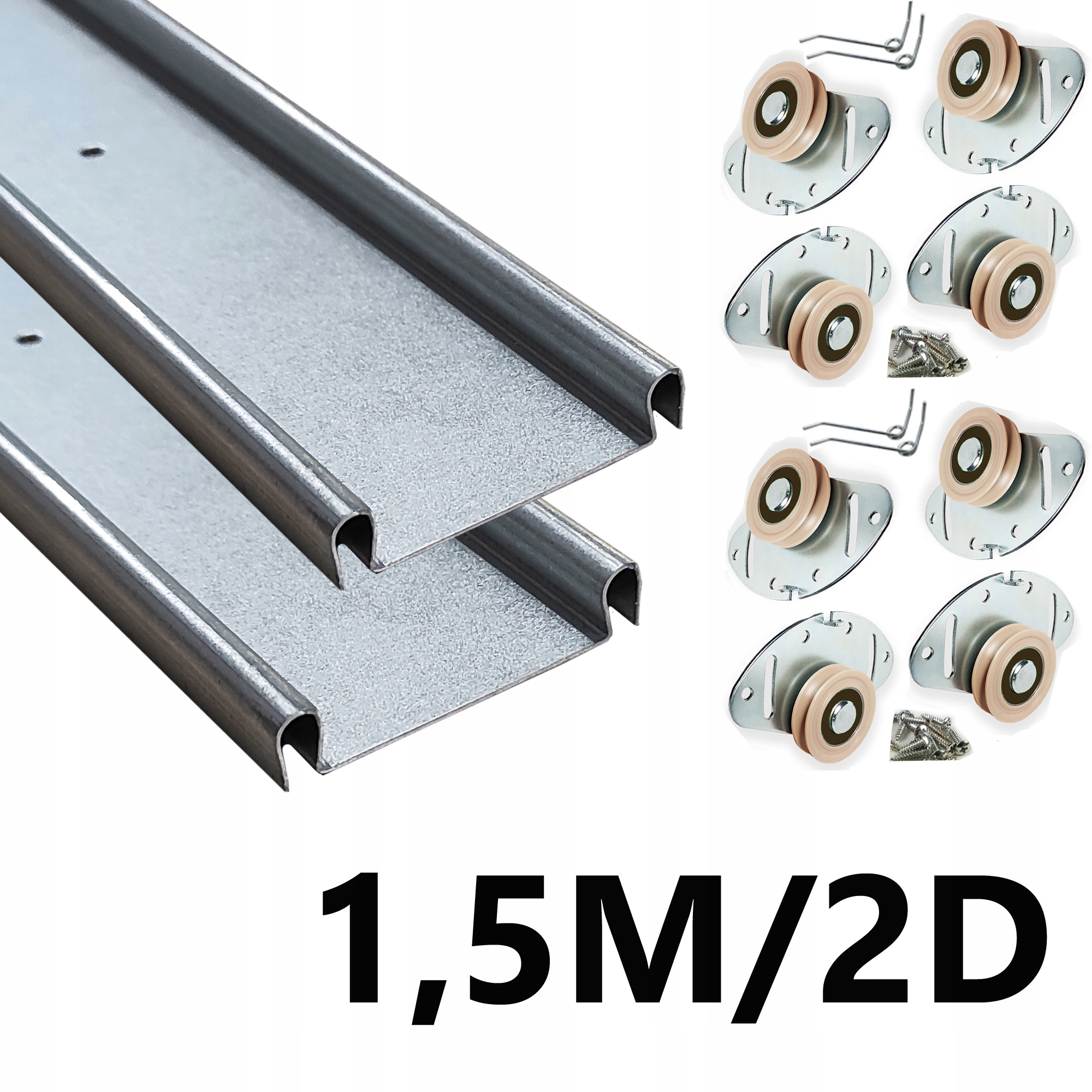 Rada Posuvný systém skříň 1,5M/2 Dveře Stříbro