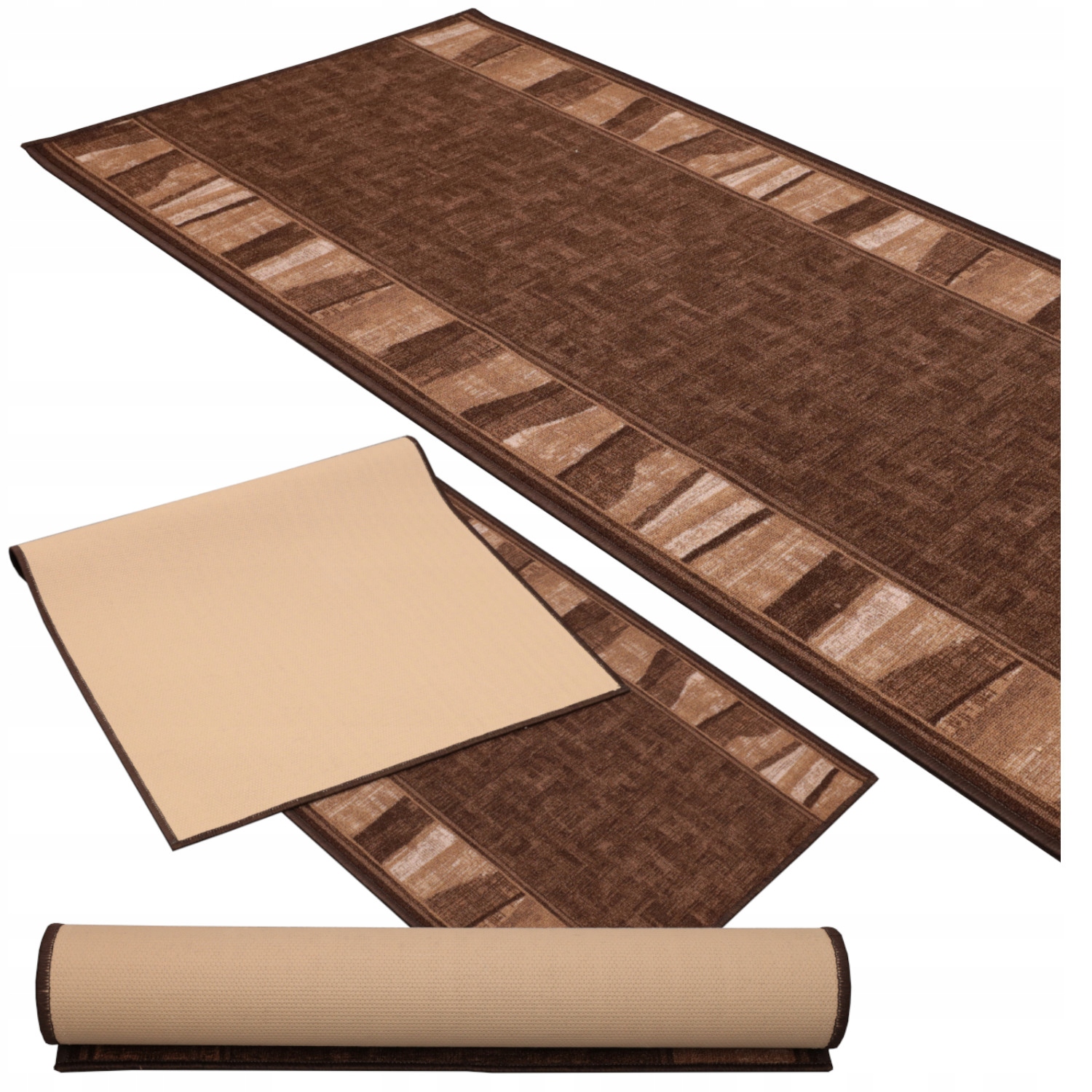 Koberec Běhoun Koberec Do Kuchyně Pokoje 100x150 CM Protiskluzový 100% Polyamid