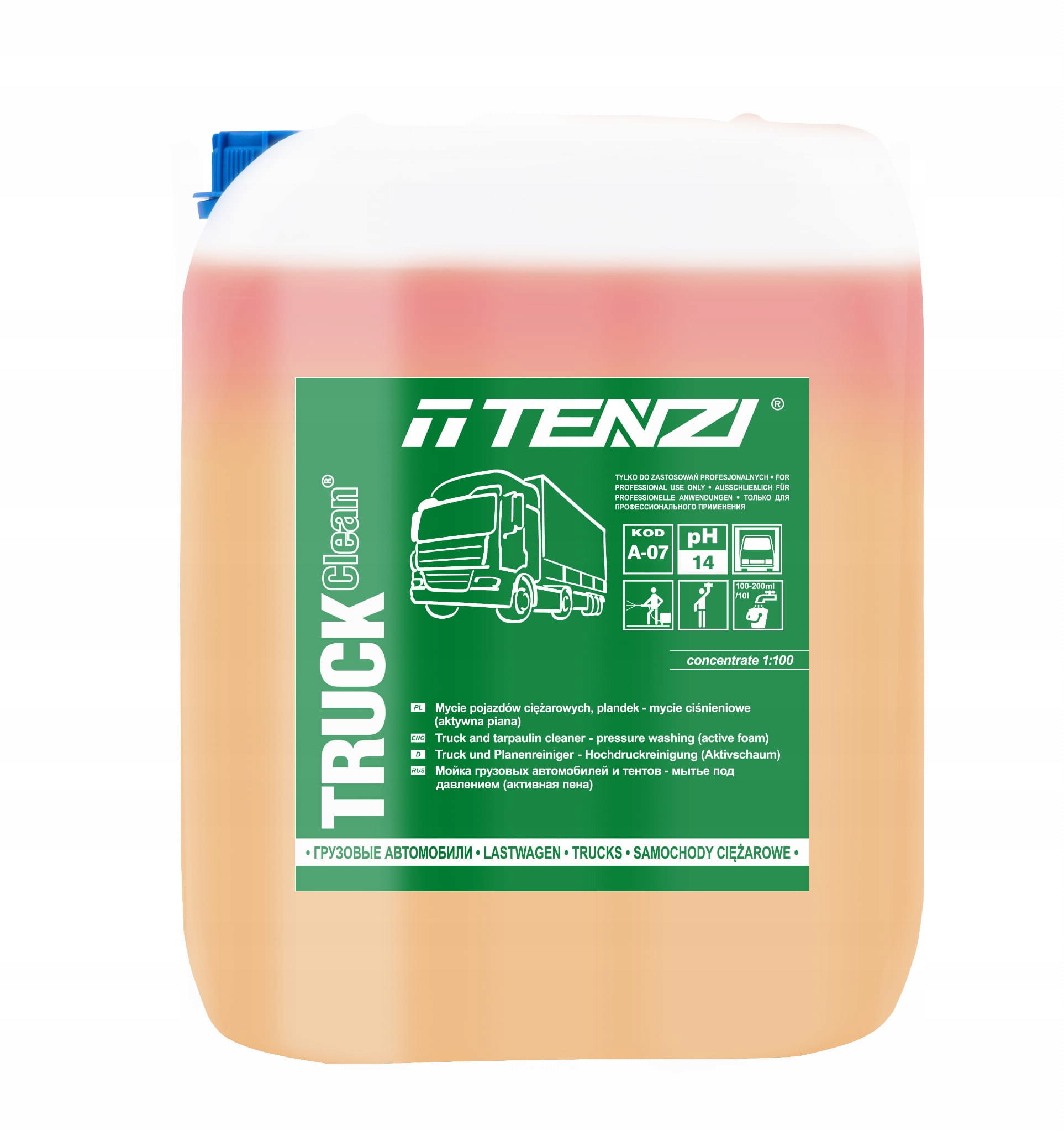 Truck Clean 10 L Aktívna Pena Na Závažia, Plachty, Motory, Vagóny
