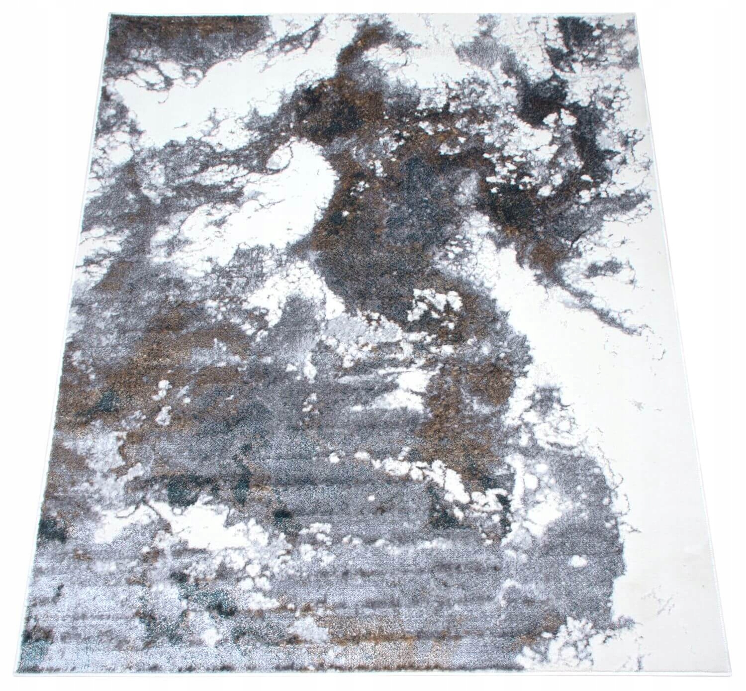 Moderní Koberec Do Obývacího Pokoje Glamour Lesklý Módní Béžový Šedý 80X150 CM
