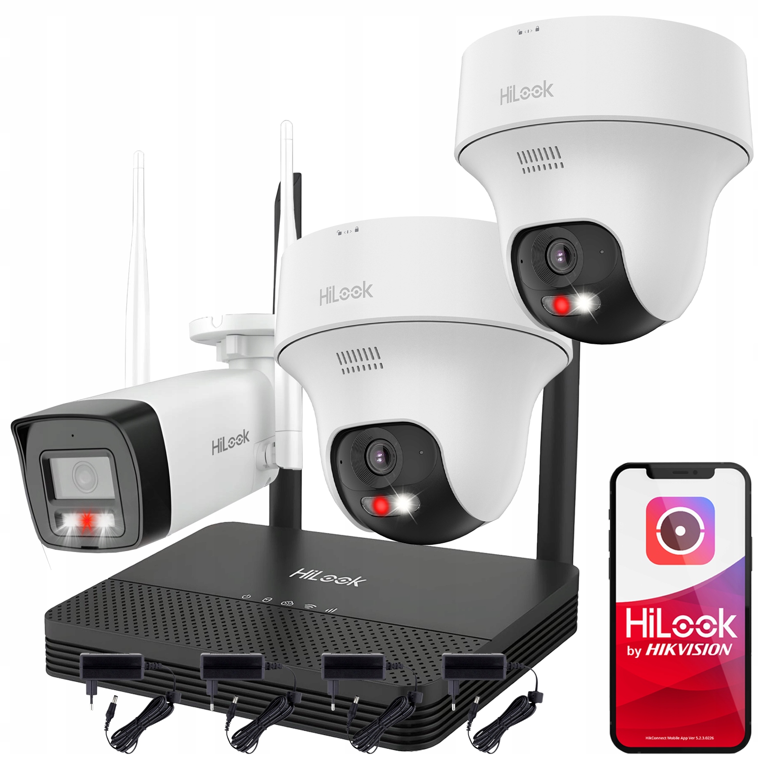 Monitorovanie WiFi 4MPx HiLook od Hikvision WIFIKIT-BT4-4CH WIFICAM-T4