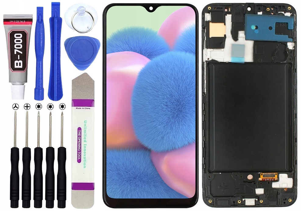 Displej pro Samsung Galaxy A30S A307 Oled LCD displej Rámeček