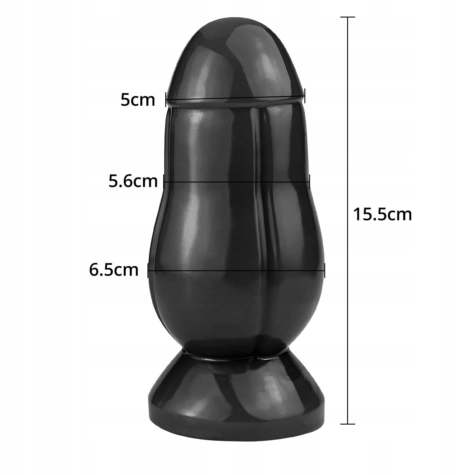 ROLUCK Korek Analny Dildo Masażer Prostaty Stymulacja Analna Czarny — miniatura 2
