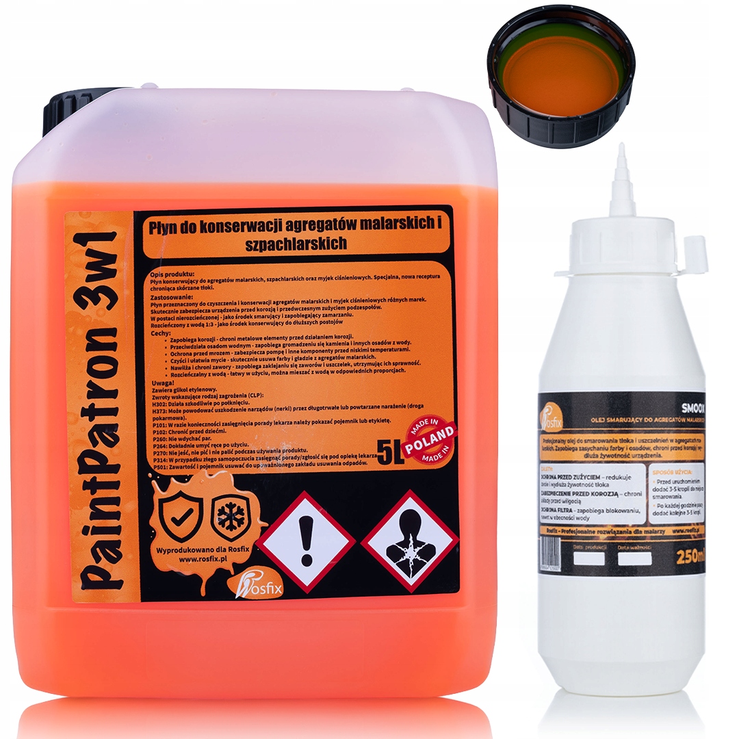 Servisní Sada Pro Agregát Smoox Olej 0,25 L A Kapalina 3V1 5 L Rosfix Hq