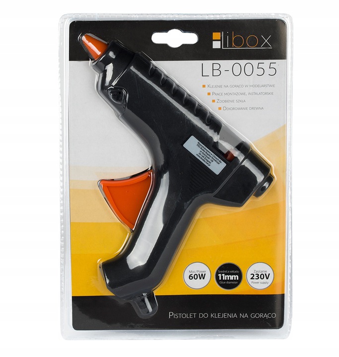 PISTOLET KLEJU KLEJARKA KLEJENIA GORĄCO+22 KLEJE Kod producenta LB0055