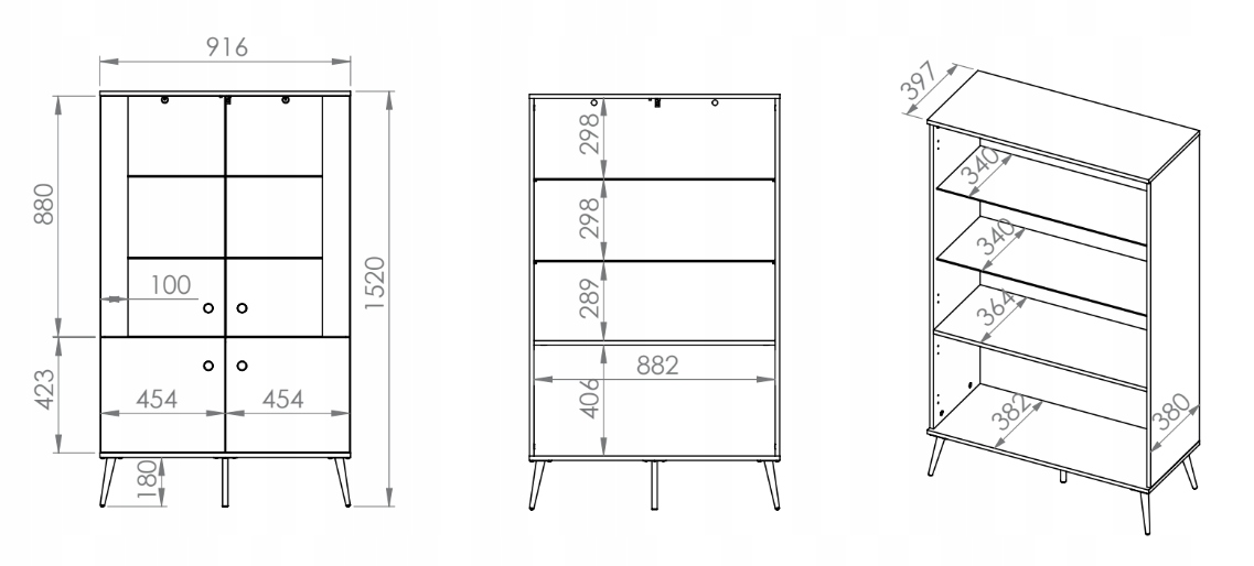 Meblościanka Zestaw Mebli Do Salonu 2 Labrador FRESTO ML