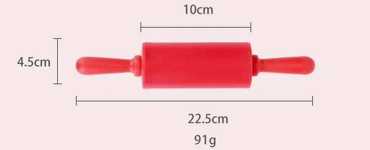 Wałek do ciasta silikonowy mały RÓŻOWY 22cm Kod producenta 002552R