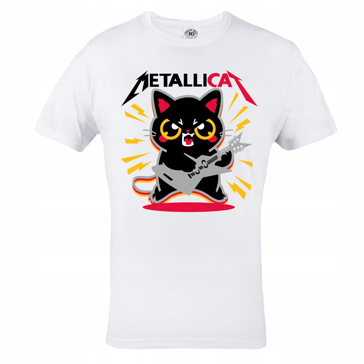 

Męska Koszulka Muzyczna Metallica Metallicat Kot
