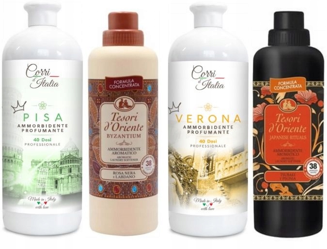 Sada 4 Krásných Tekutin Corri d`ITALIA a Tesori d`ORIENTE Pbvj