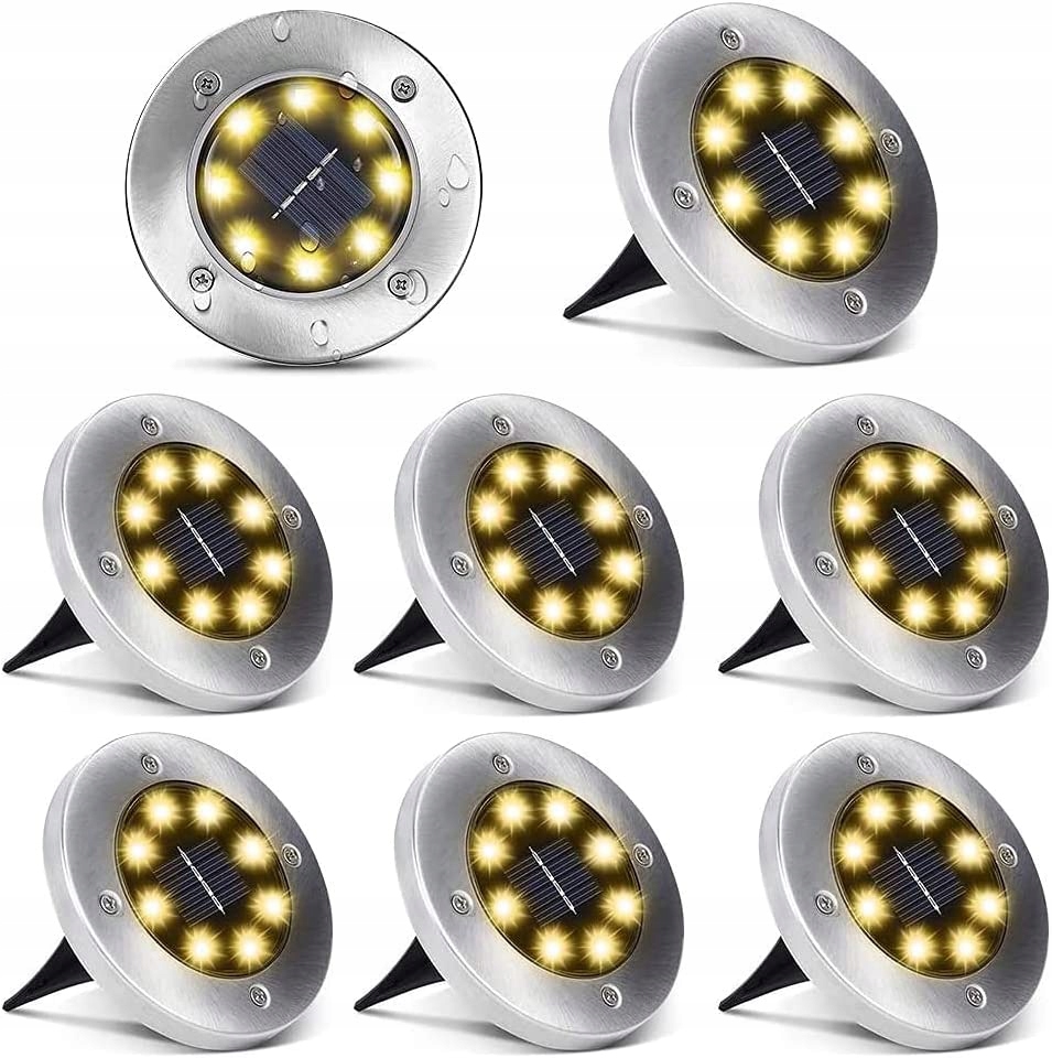 

Lampa Solarna Led Ogrodowa Solarne Lampki 8 szt