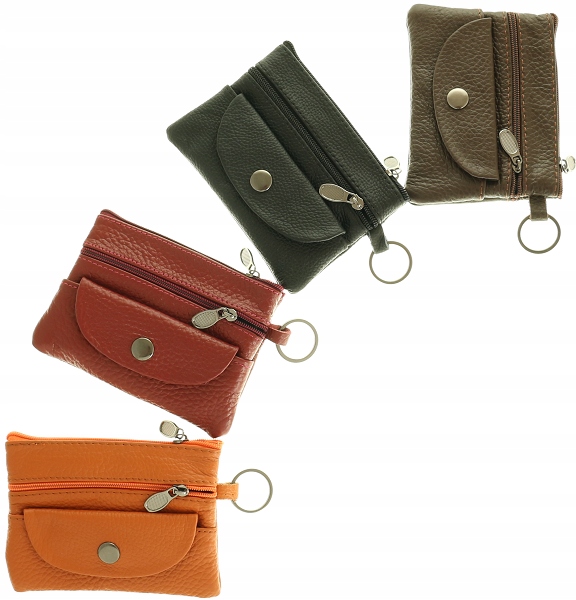 KLASYCZNE SKÓRZANE ETUI NA KLUCZE POLSKA 4 KOLORY Marka inna