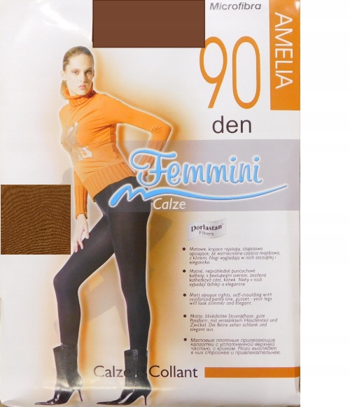 

Femmni Amelia 90den rajst. mikrofibra bronzo 2-S