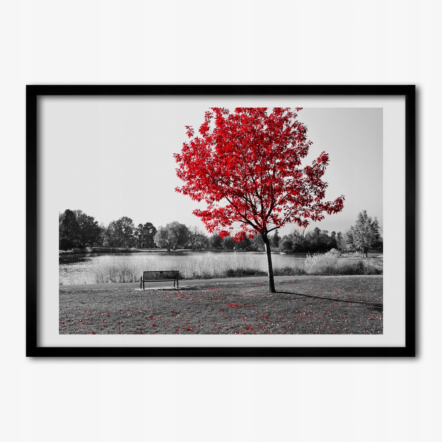 

Obraz foto ramka do salonu Czerwone drzewo 100x70