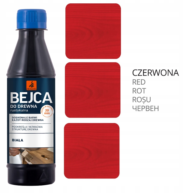 

Bejca Do Drewna Rustykalna Dragon 200ml Czerwona