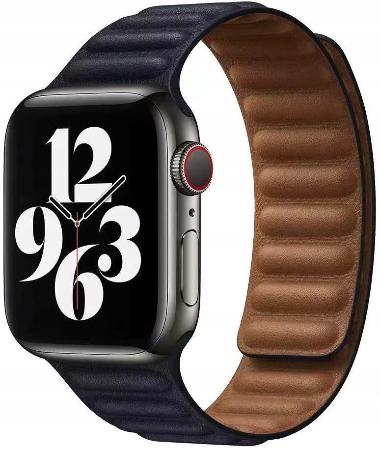 Řemínek s magnet pro Apple Watch 1/2/3/4/5/6/7/8/9/SE černý Premium 42/44mm