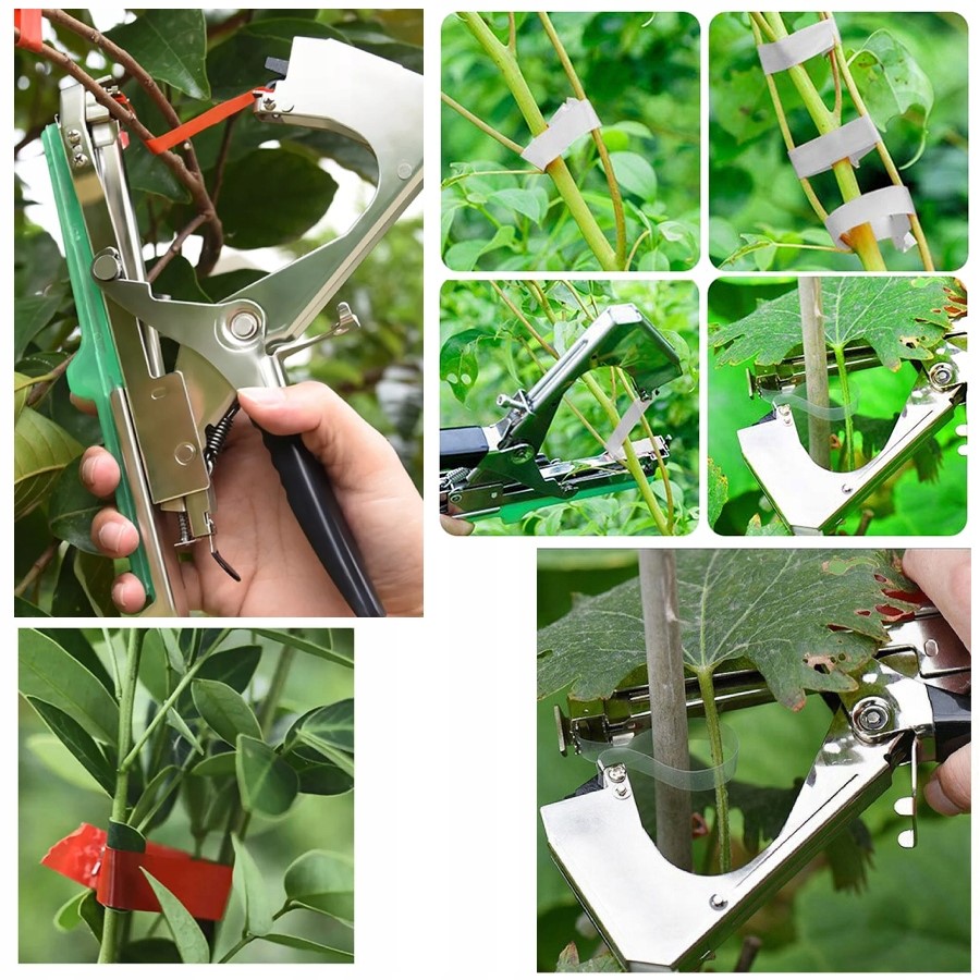 TAPENER ZSZYWACZ OGRODOWY SZKÓŁKARSKI DO ROŚLIN OGRÓD DZIAŁKA TAŚMA HTB Minimalna długość zszywek 4 mm