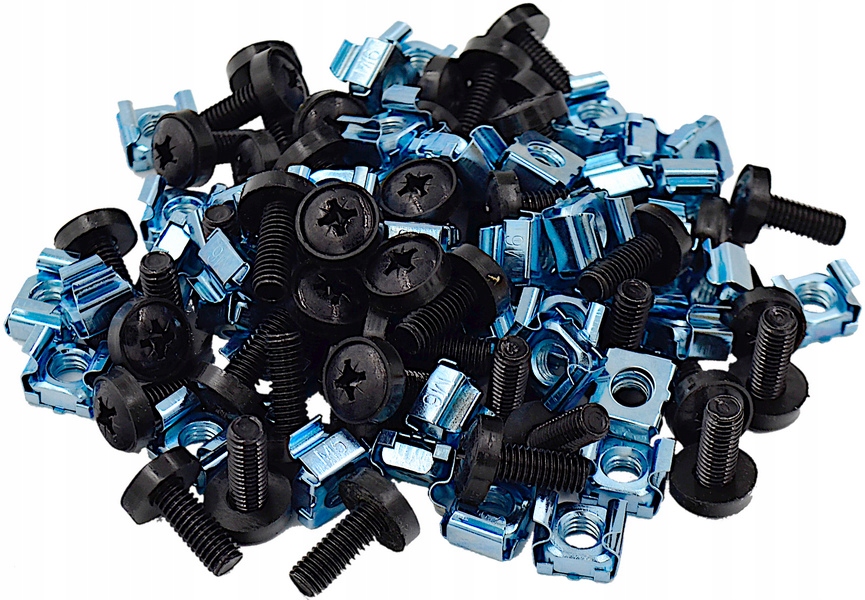 

Śruby Montażowe Czarne Śrubki M6 Szaf Rack 50szt