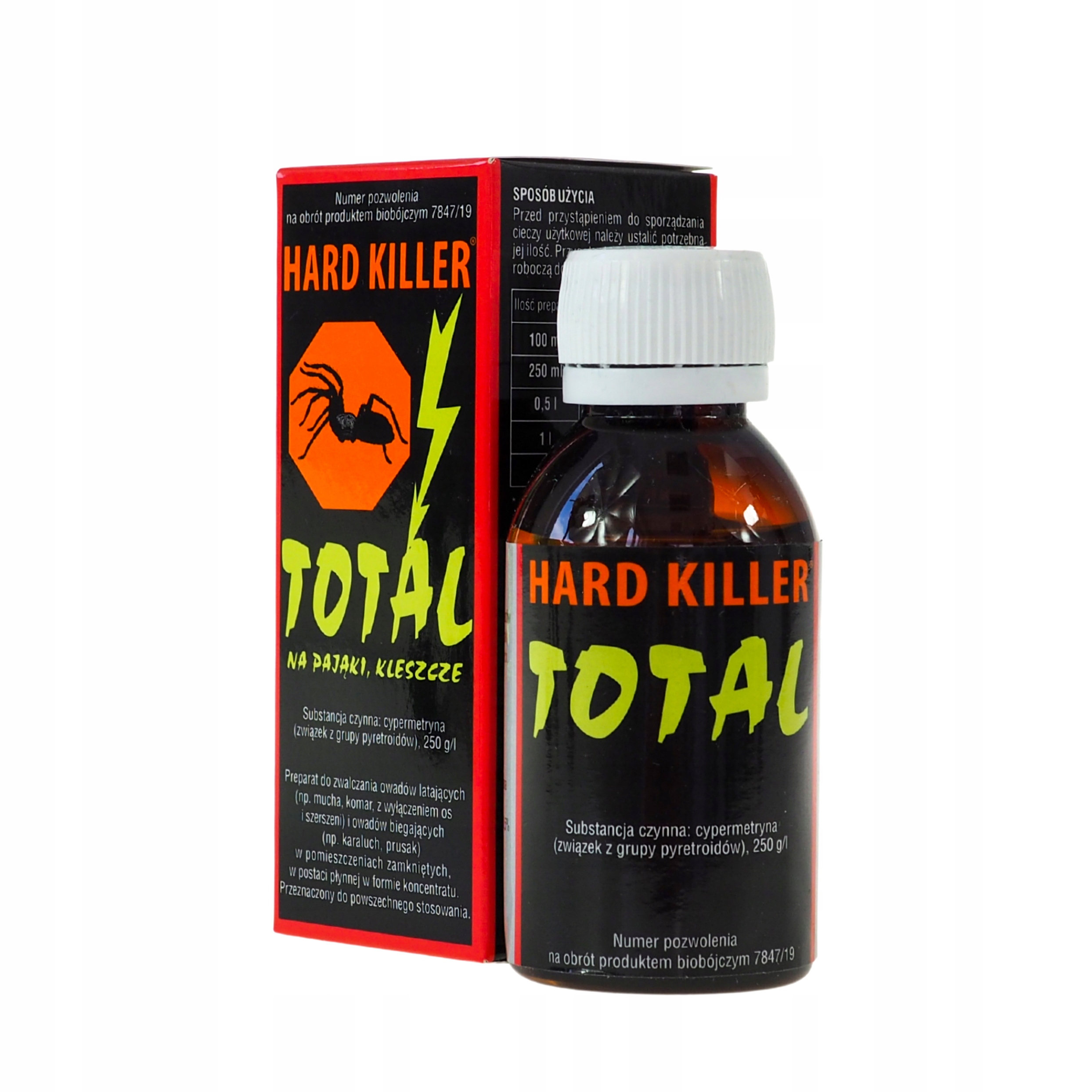

Silny Środek Na Kleszcze Pająki Hard Killer Total