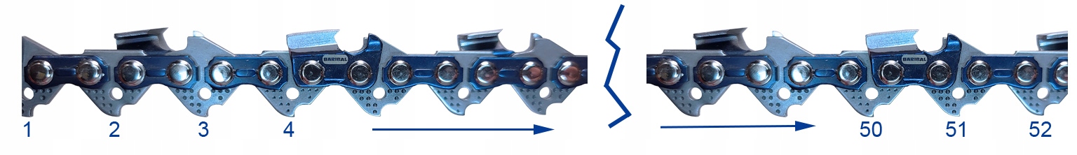 Mocny Łańcuch Tnący Do Piły Parkside Nr. 30091615 Stan opakowania oryginalne