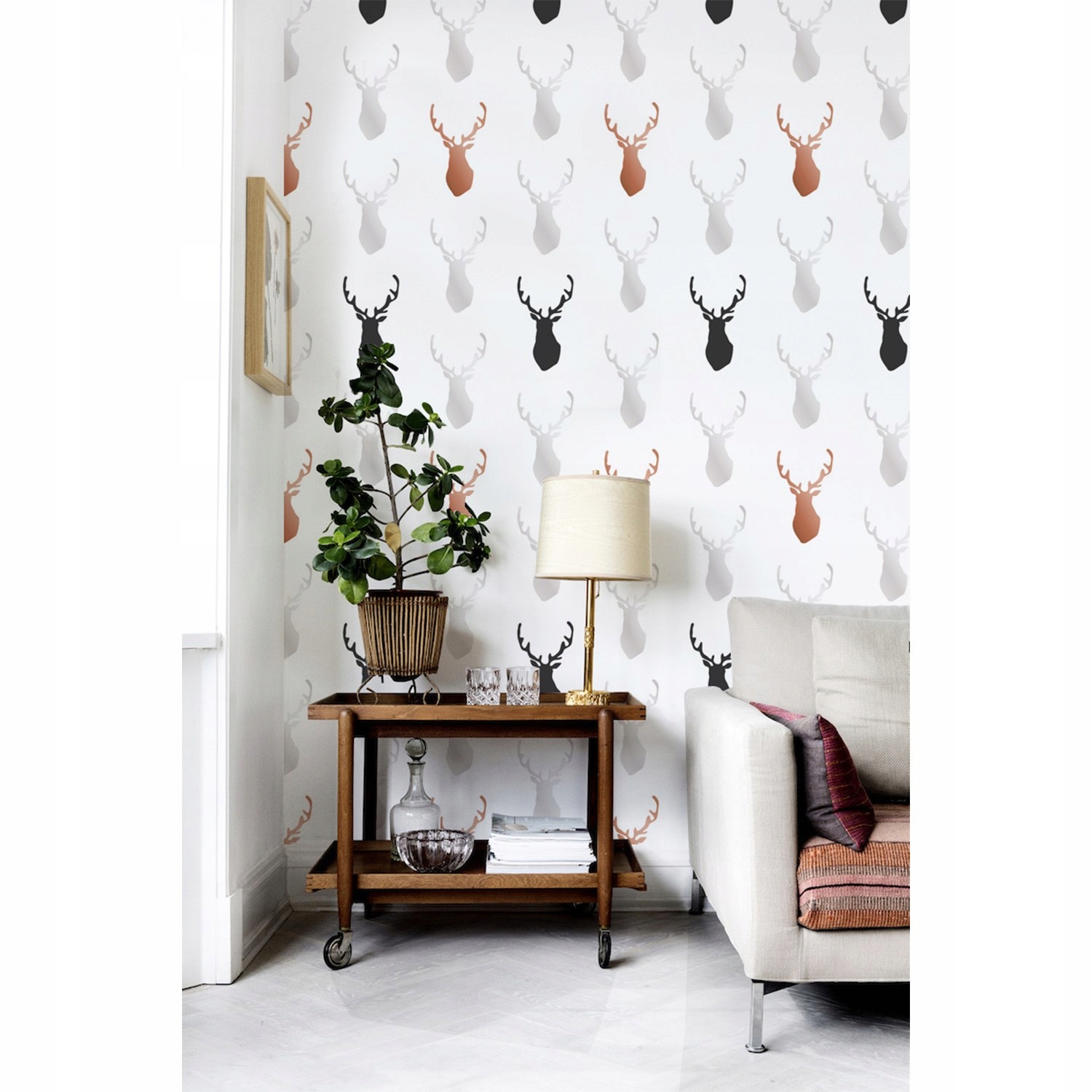 

Flizelina tapeta Nowoczesny wzór jelenia 152x104cm