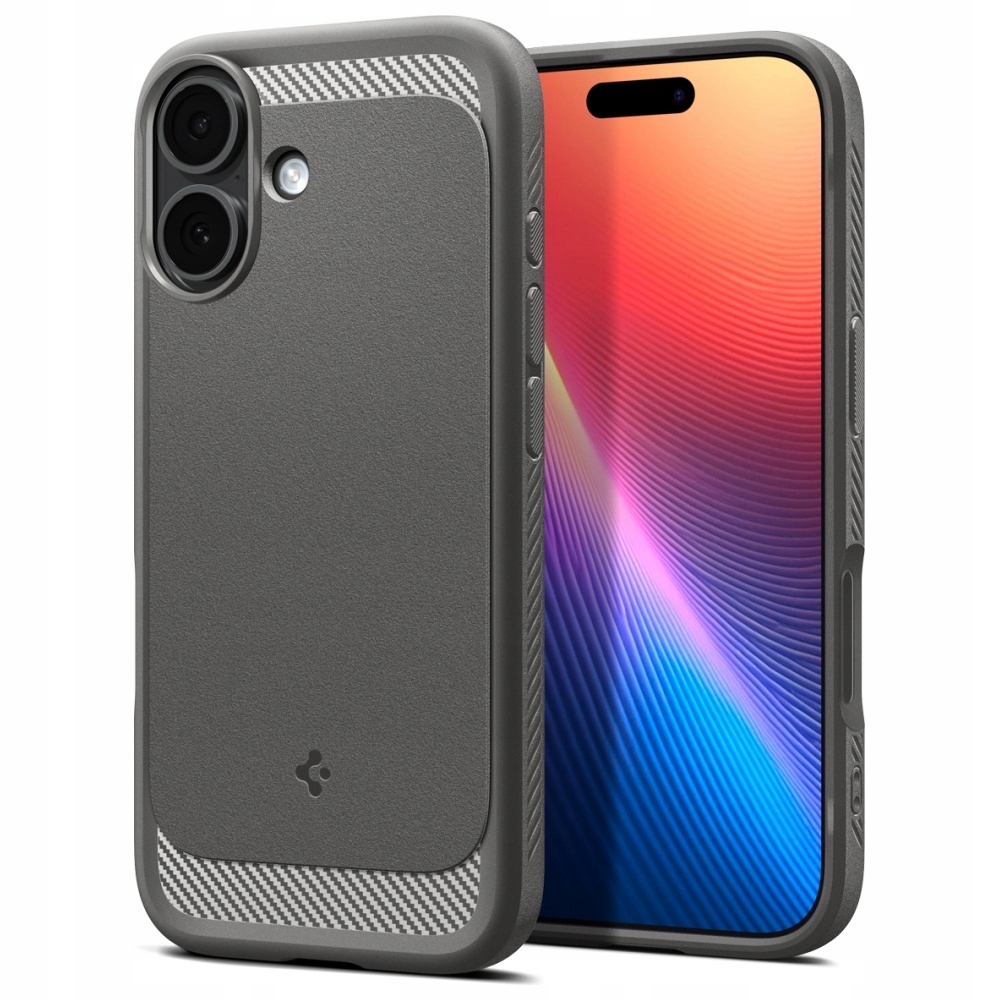 Pouzdro Spigen Rugged Armor Mag MagSafe pro iPhone 17, šedé