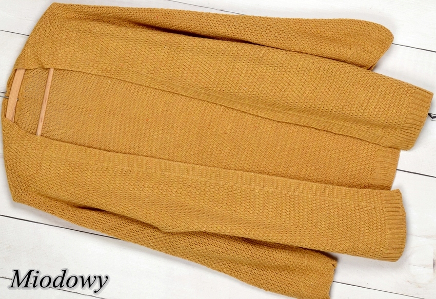 CIEPŁY KOBIECY KARDIGAN NARZUTKA SWETER KOLORY 407 Rozmiar uniwersalny