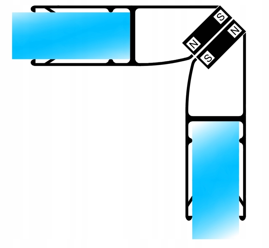2 USZCZELKI MAGNETYCZNE drzwi 5 6mm 200cm UM-90-6 Kod producenta UM-90-6