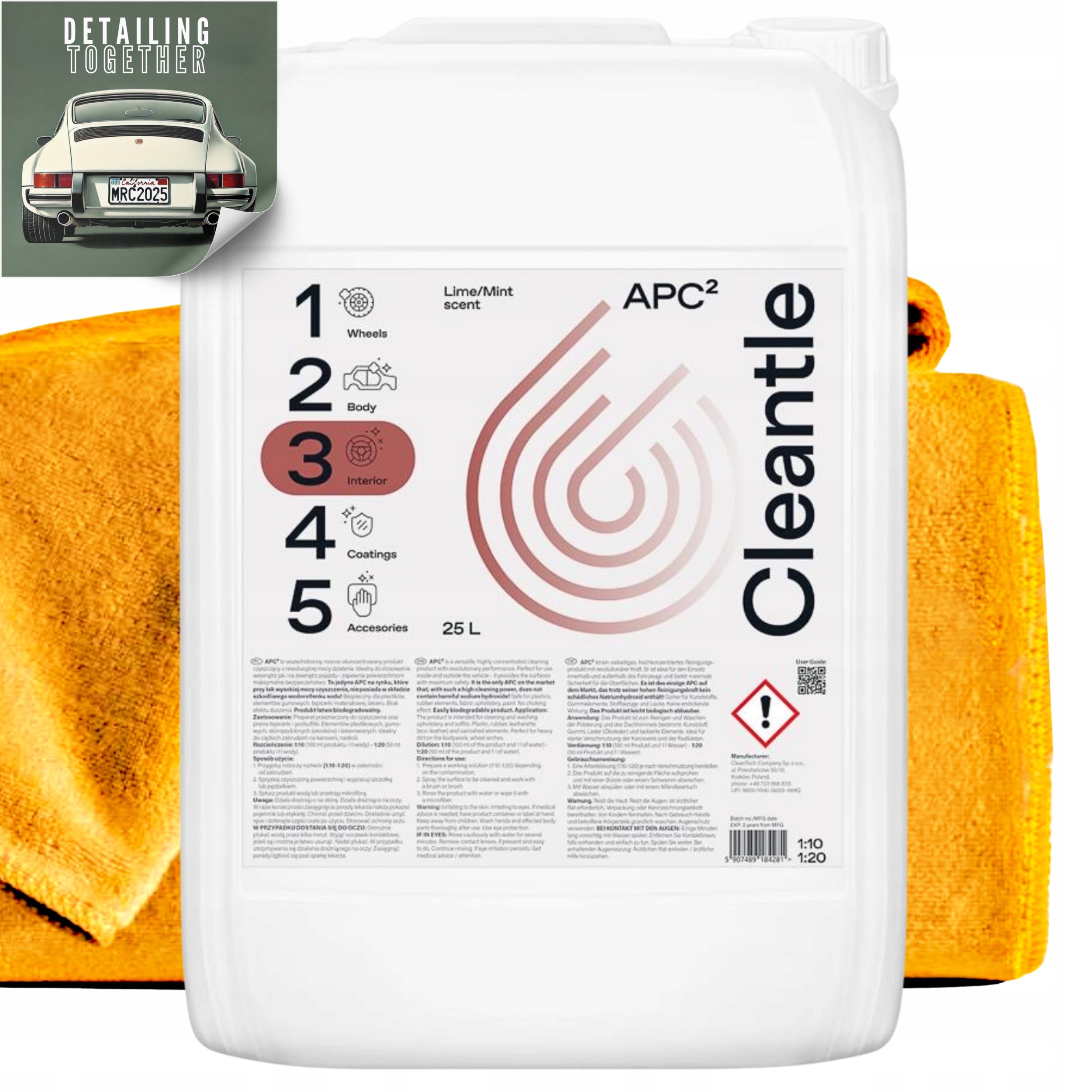 Cleantle Apc 25L Univerzálny čistiaci prostriedok bezpečný pre povrchy